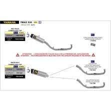 Catalizador Homologado Arrow para Yamaha TMax 530-560