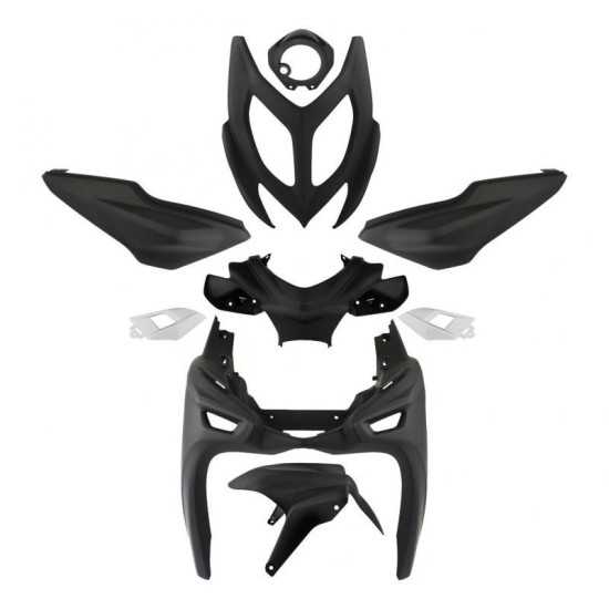 KIT CARENADO AEROX a partir 2013 negro mate 9 piezas