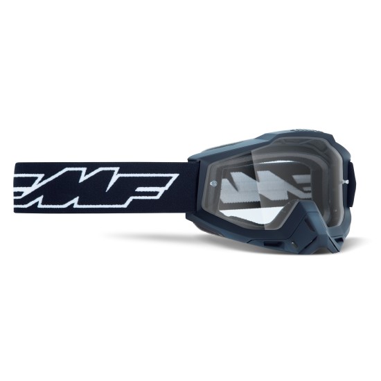 GAFAS MOTOCROSS FMF POWERBOMB ROCKET BLACK - TRANSPARENTE