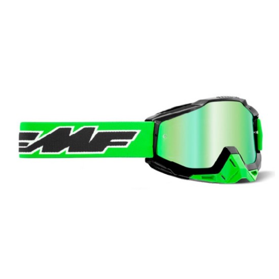 GAFAS MOTOCROSS FMF POWERBOMB ROCKET LIME - MIRROR GREEN