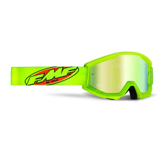 GAFAS MOTOCROSS FMF POWERCORE CORE YELLOW - MIRROR GOLD