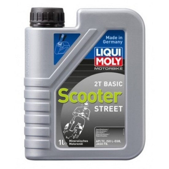 Botella 1L aceite Liqui Moly 2T mineral mezcla Basic Scooter