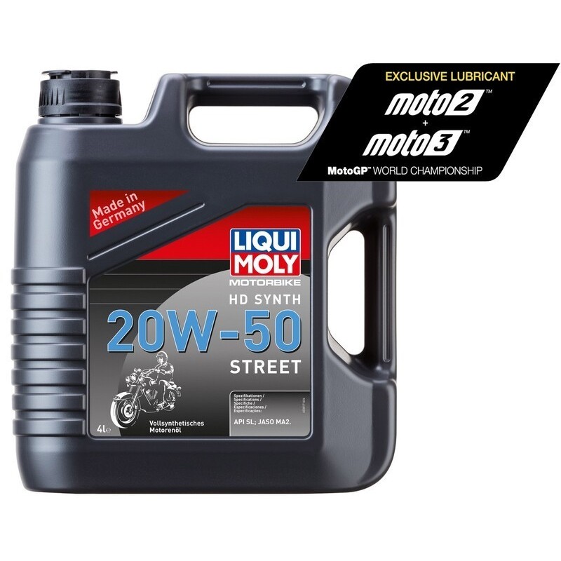 Garrafa 4L aceite Liqui Moly HD sintético 20W-50 Street