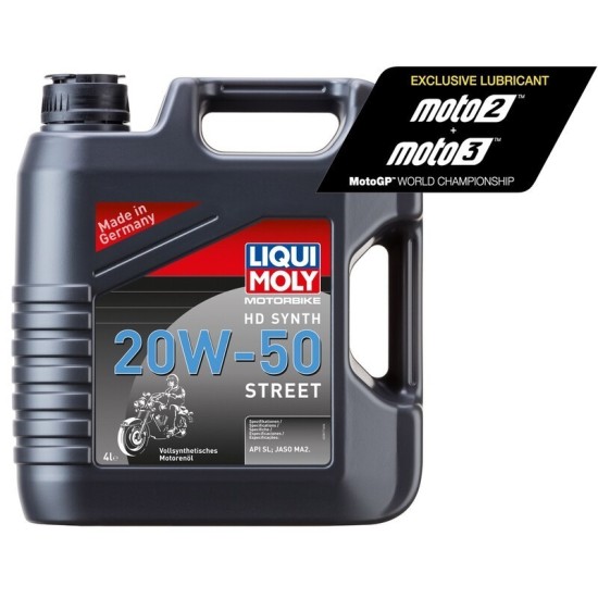 Garrafa 4L aceite Liqui Moly HD sintético 20W-50 Street