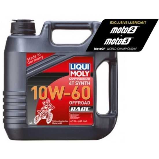 Garrafa 4L aceite Liqui Moly 100% sintético 10W-60 Off road Race Garrafa 4L aceite Liqui Moly 100% sintético 10W-60 Off road Race