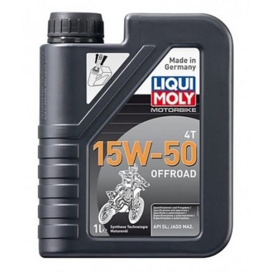 Botella 1L aceite Liqui Moly HC sintético 15W-50 Off road