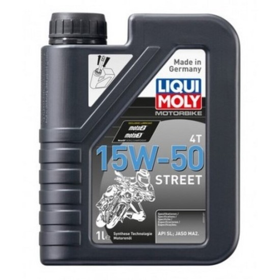 Botella 1L aceite Liqui Moly HC sintético 15W-50 Street