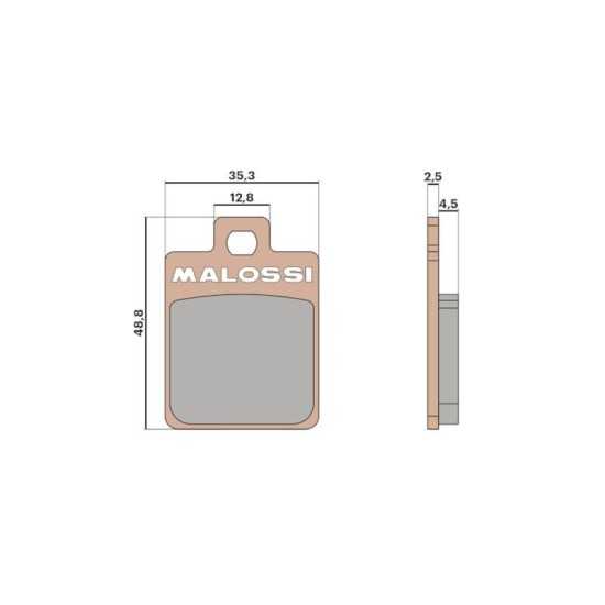 Pastillas de freno sinterizadas Piaggio/ Vespa scooter Malossi Pastillas de freno sinterizadas Piaggio/ Vespa scooter Malossi