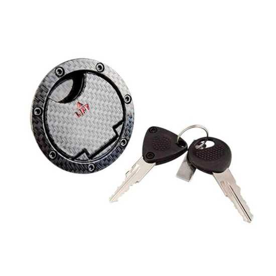 Tapón cerradura deposito gasolina Aerox -2013 con llave carbono Tun'R Tapón cerradura deposito gasolina Aerox -2013 con llave carbono Tun'R