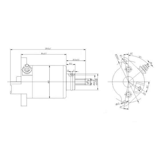 Motor de arranque Gilera Runner 125cc JMP