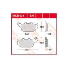 Pastillas de freno traseras Yamaha MT-07 TRW