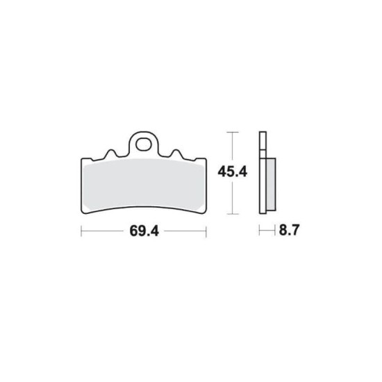 Pastillas de freno delanteras estándar KTM Duke 125cc TRW