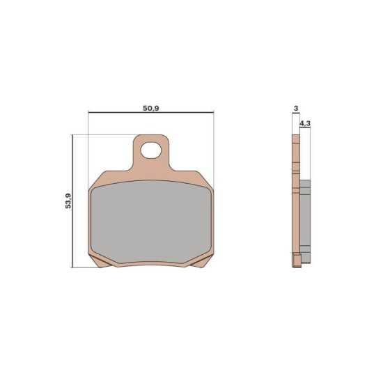 Pastillas de freno traseras Yamaha X-Max 125 Euro 3 08-16 CE Malossi MHR - Sinterizadas Pastillas de freno traseras Yamaha X-Max 125 Euro 3 08-16 CE Malossi MHR - Sinterizadas
