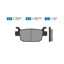 Pastillas de freno traseras Honda SH 125/300 - Orgánico Polini