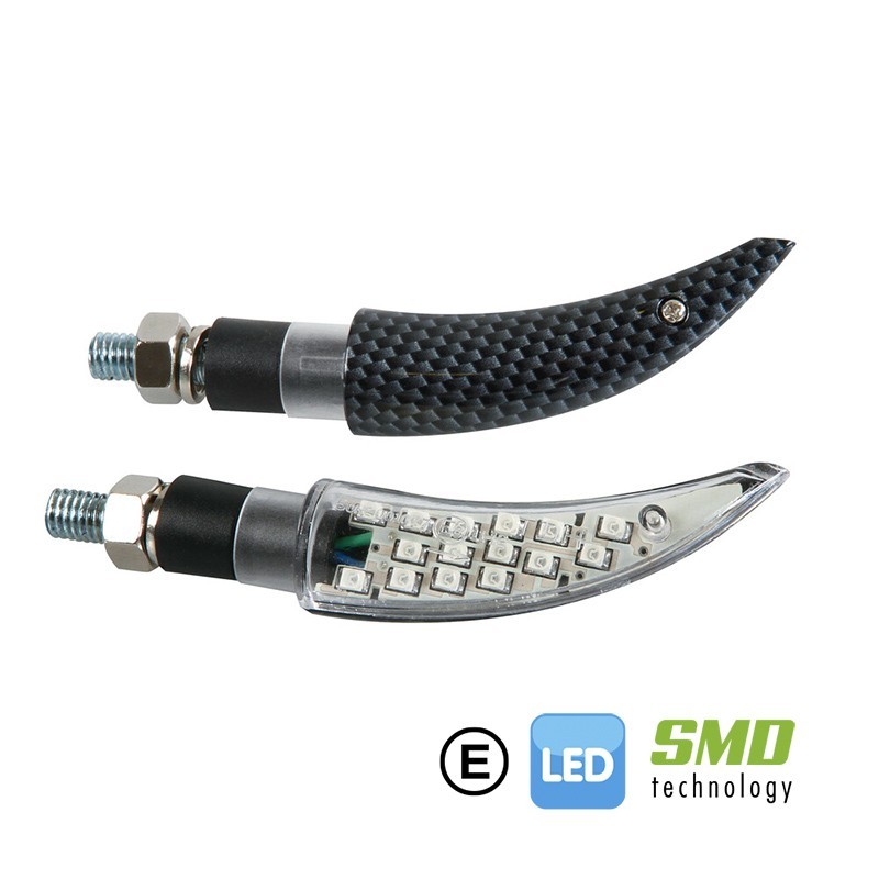 INTERMITENTES CON LED KATANA CARBON