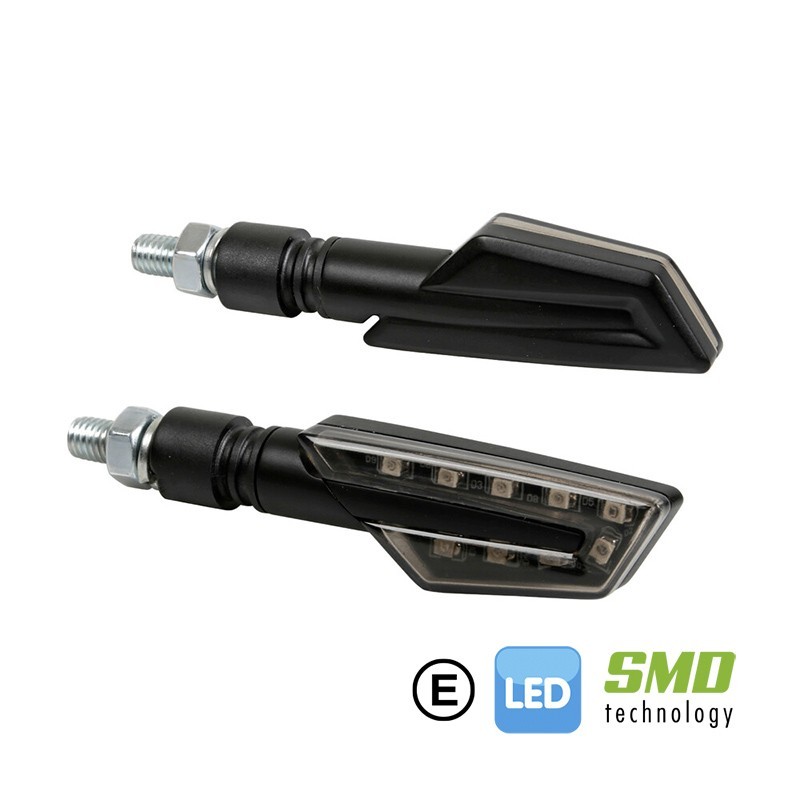 Lampa Blanca/Naranja Intermitentes De Led Ciclon 12V
