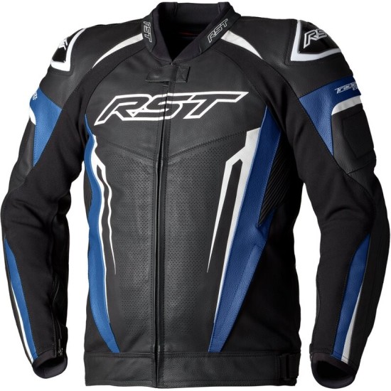 Chaqueta de cuero RST TracTech Evo 5 CE hombre - Azul / Negro / Blanco