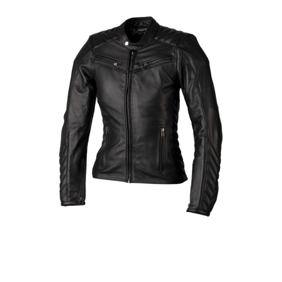 Chaqueta de Piel Mujer RST ROADSTER 3 CE Negro