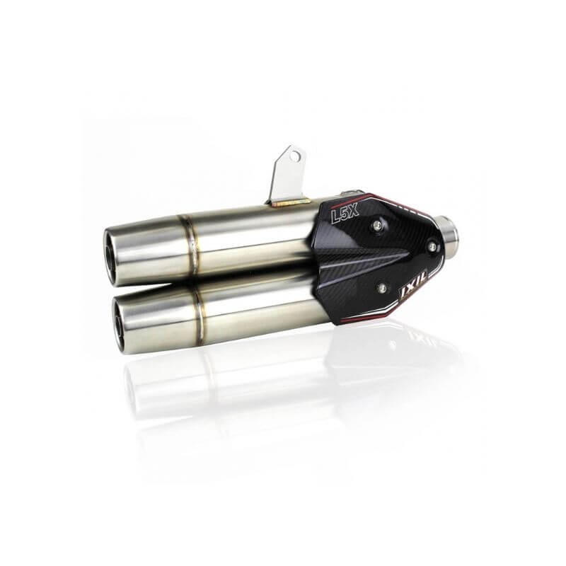 SILENCIADOR DOBLE FULL SYSTEM DUAL HYPERLOW XXL YAMAHA T-MAX DX - SX 17-23 IXIL