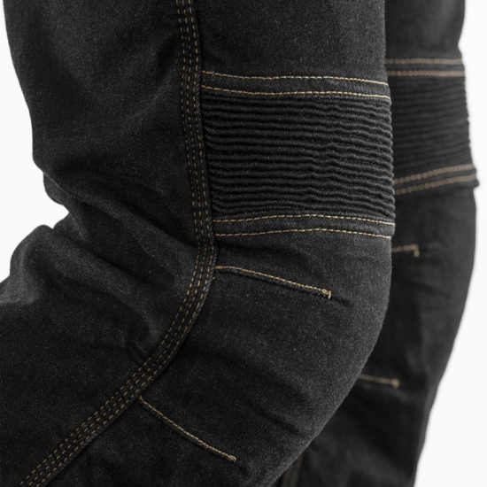 Pantalón Textil Reforzado Con Aramida Rst Tech Pro Ce Hombre (Pernera Corta) - Denim Negro