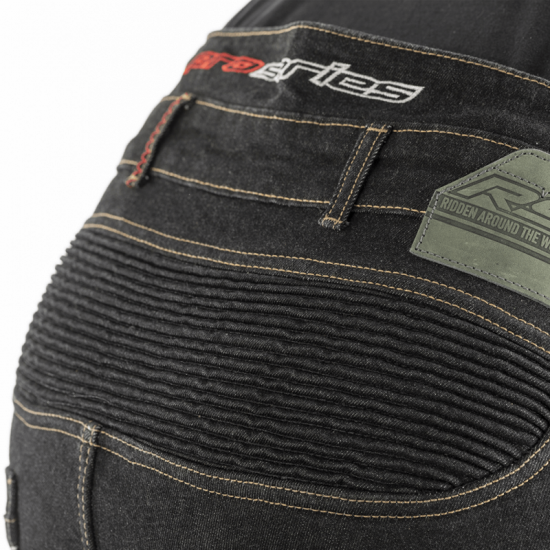 Pantalón Textil Reforzado Con Aramida Rst Tech Pro Ce Hombre (Pernera Corta) - Denim Negro