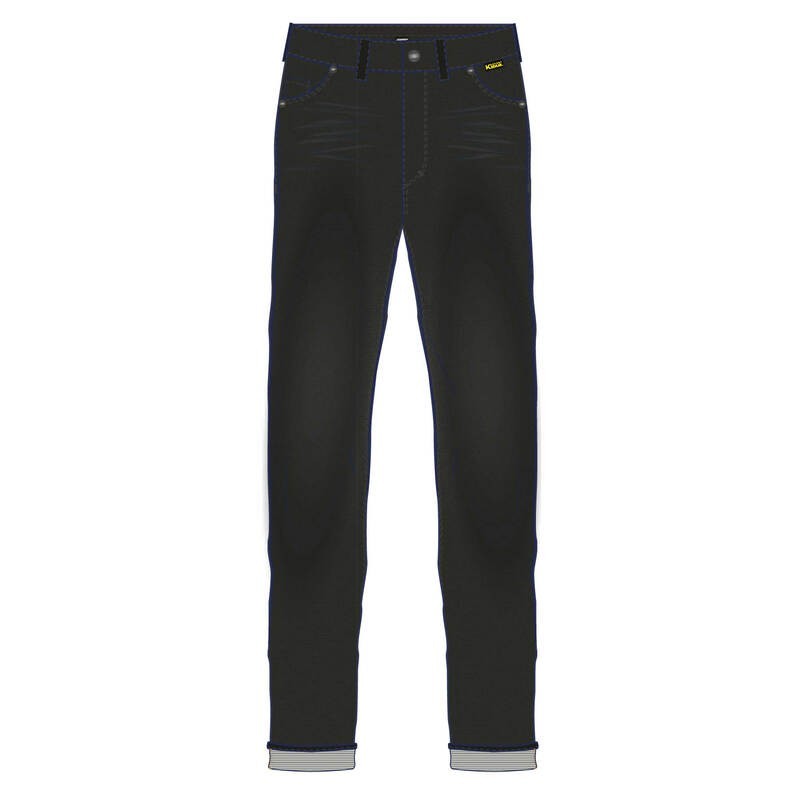 Pantalón Textil Reforzado Con Aramida Rst Tapered-Fit Ce Hombre - Negro