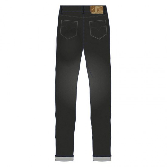 Pantalón Textil Reforzado Con Aramida Rst Tapered-Fit Ce Hombre - Negro