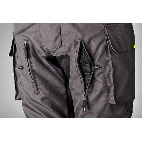 Pantalón Textil Rst Endurance Ce Hombre - Grafito / Amarillo Flúor