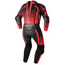 Mono De Piel Rst Pro Series Evo Airbag Ce Hombre - Rojo Flúor / Negro