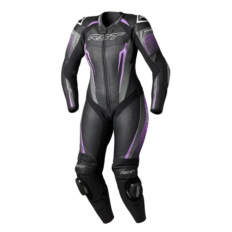 Mono De Piel Rst Tractech Evo 5 Ce Mujer - Negro / Fucsia / Gris