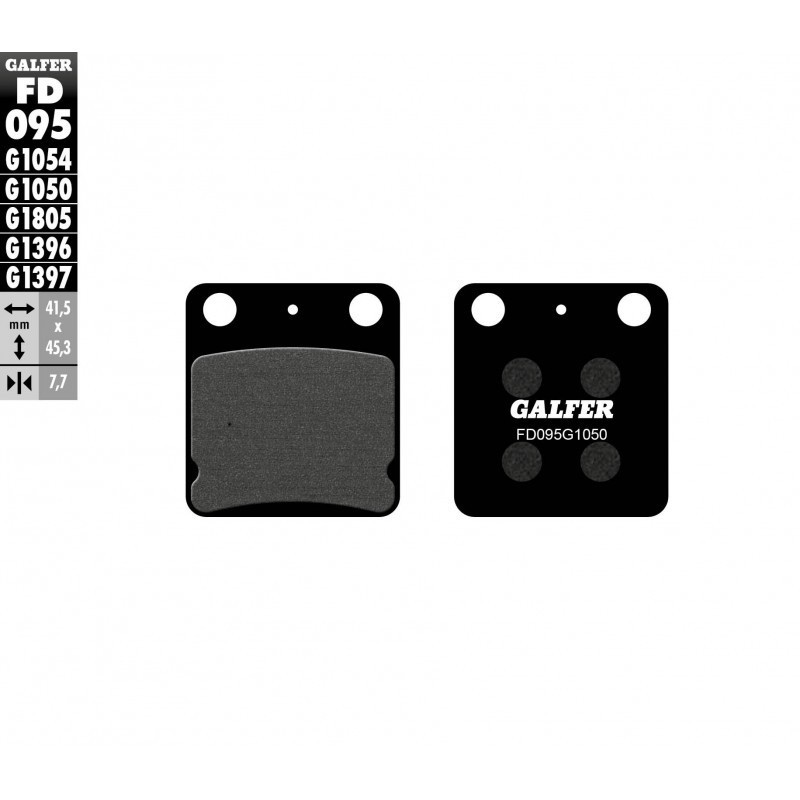 Pastillas semi metálicas traseras PitBike / KX 65cc Galfer