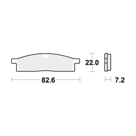 Pastillas de freno delanteras sinterizadas Yamaha YZ 65/ 85cc TRW