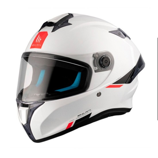 Casco Integral FF106B Targo S Solid S A0 22-06 Blanco Perla MT