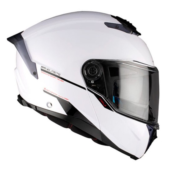 Casco Modular Atom 2 SV Bast FU404SV A0 22-06 Blanco Brillo MT