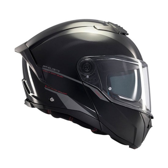 Casco Modular Atom 2 SV Bast FU404SV A1 22-06 Negro Brillo MT