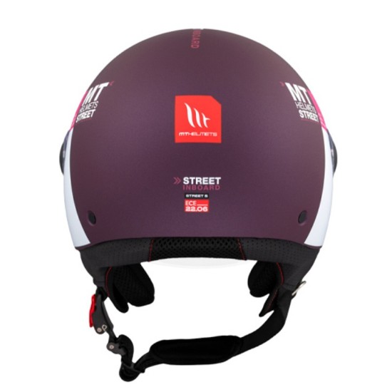 Casco Jet MT OF501B Street S Inboard C8 Rosa Mate