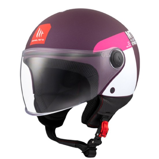 Casco Jet MT OF501B Street S Inboard C8 Rosa Mate