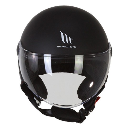 Casco Jet MT OF501B Street S Inboard C8 Negro Mate