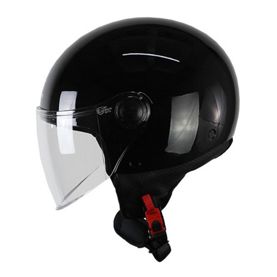 Casco Jet MT OF501B Street S Inboard C8 Negro Brillo