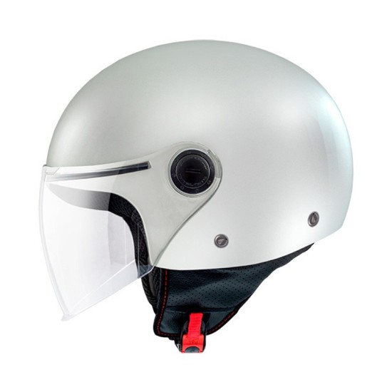 Casco Jet MT OF501B Street S Inboard C8 Blanco Brillo