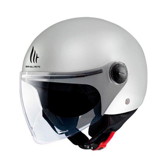 Casco Jet MT OF501B Street S Inboard C8 Blanco Brillo