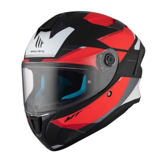 Casco Integral MT FF106B Targo S B5 Kay 22-06 Rojo Negro Mate