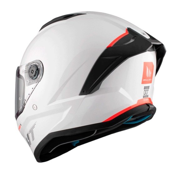 Casco MT FF126 Stinger 2 Solid A0 Blanco Brillo Perla