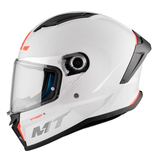 Casco MT FF126 Stinger 2 Solid A0 Blanco Brillo Perla