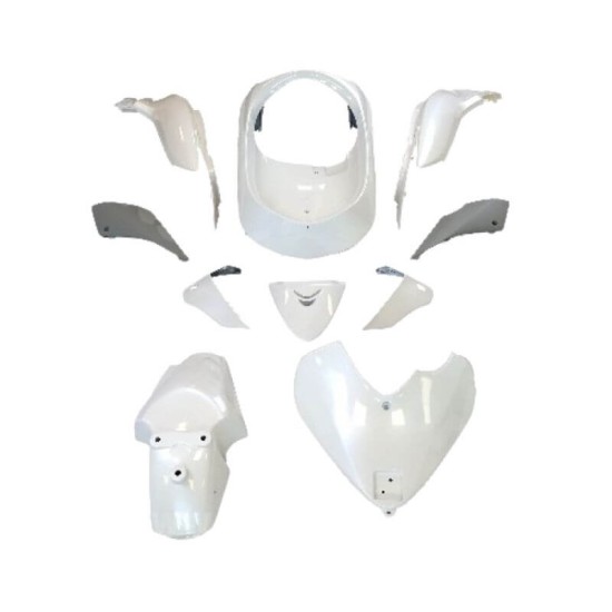 Kit carenado 10 piezas blanco Honda Sh 125cc 2009-2012 TNT