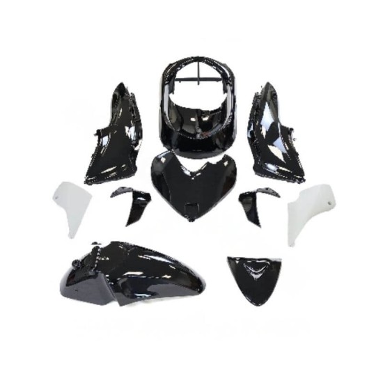 Kit carenado 10 piezas negro Honda Sh 125cc 2009-2012 TNT