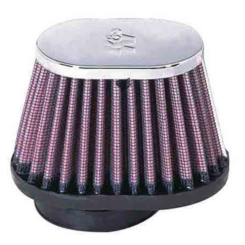 Filtro Aire K&N Cromado Universal 2'Flg, 4 X 3'B. 3 X 2'T