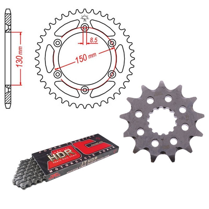 Kit de arrastre Yamaha YZ / Fantic XE completo JT