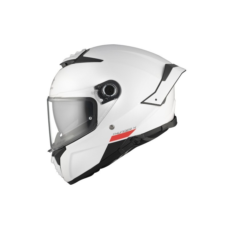 Casco Thunder 4 SV Solid Blanco Perla MT Helmets