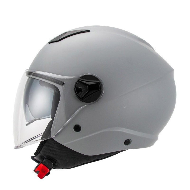 Casco Jet con gafa solar DRAGON DV Unik Gris mate